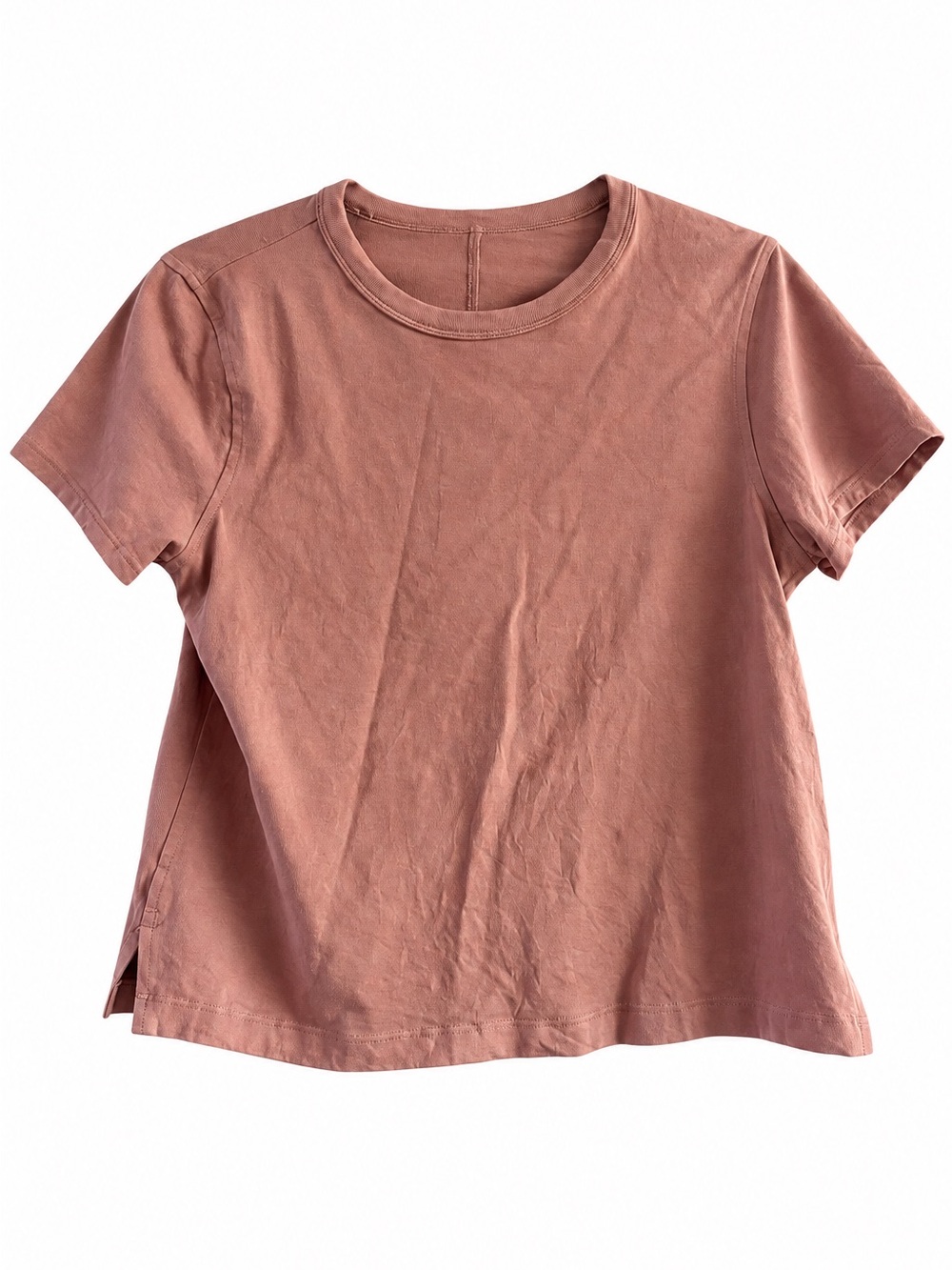Lululemon Love Crew T-Shirt Dusty Rose Pink Side Slit Tee